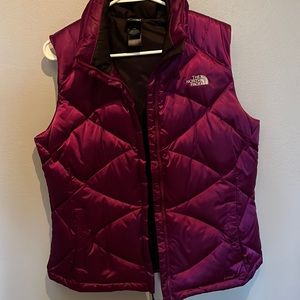 Women’s The North Face purple down vest